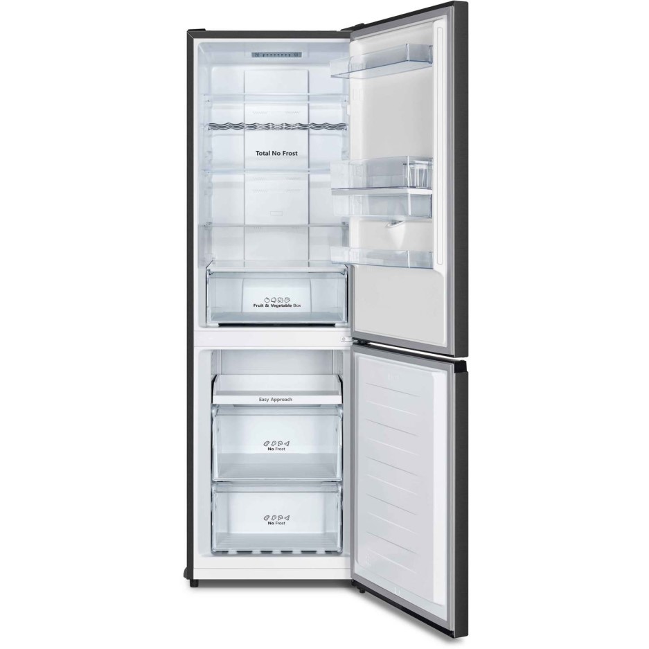 Hisense 300 Litre 70/30 Freestanding Fridge Freezer Black