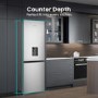 Hisense 304 Litre 60/40 Freestanding Fridge Freezer - Stainless Steel