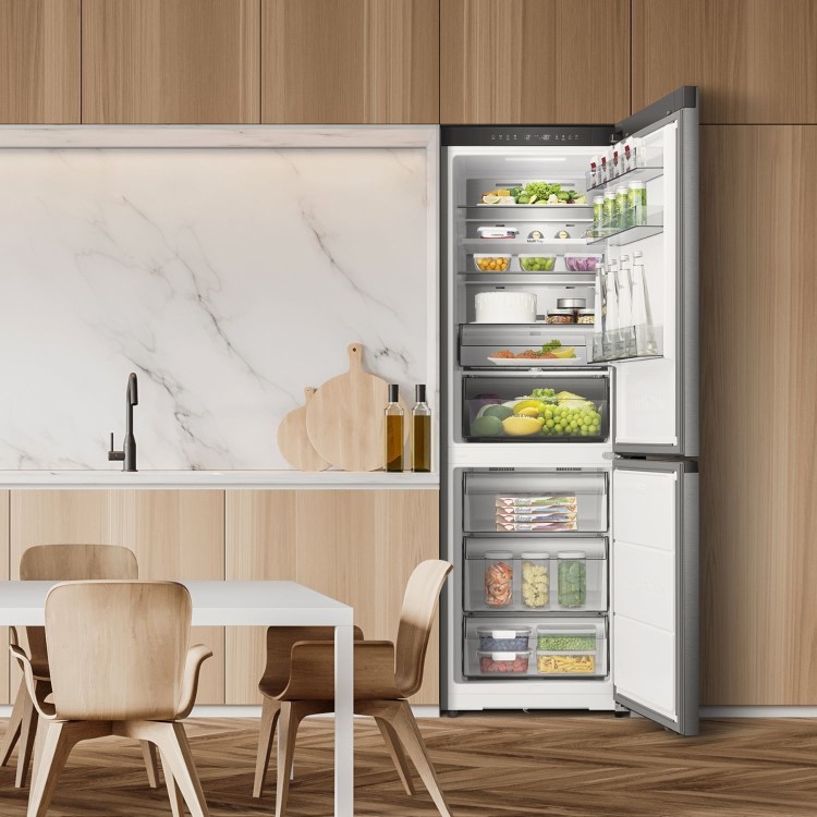 Hisense KitchenFit 330 Litre 60/40 Fridge Freezer - Silver