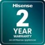Hisense KitchenFit 330 Litre 60/40 Fridge Freezer - Silver