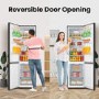 Hisense 336 Litre 60/40 Freestanding Fridge Freezer - Black