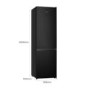 Hisense 336 Litre 60/40 Freestanding Fridge Freezer - Black