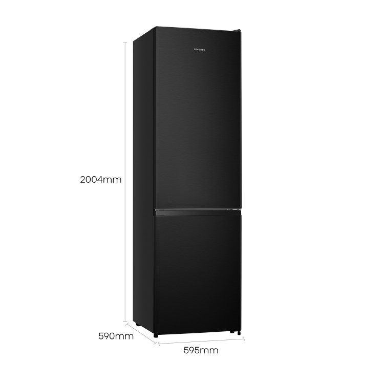 Hisense 336 Litre 60/40 Freestanding Fridge Freezer - Black