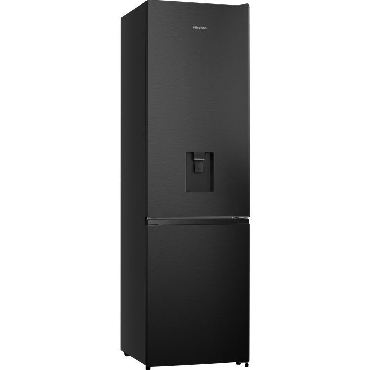 Refurbished Hisense RB435N4WFE Freestanding 336 Litre Fridge Freezer Black