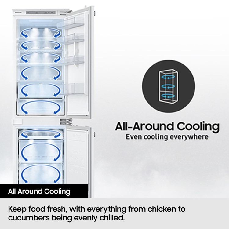 Samsung Series 8 505 Litre 70/30 Freestanding Fridge Freezer - Silver