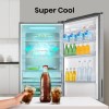 Refurbished Hisense RB645N4BIE Freestanding 495 Litre 60/40 Fridge Freezer Stainless Steel