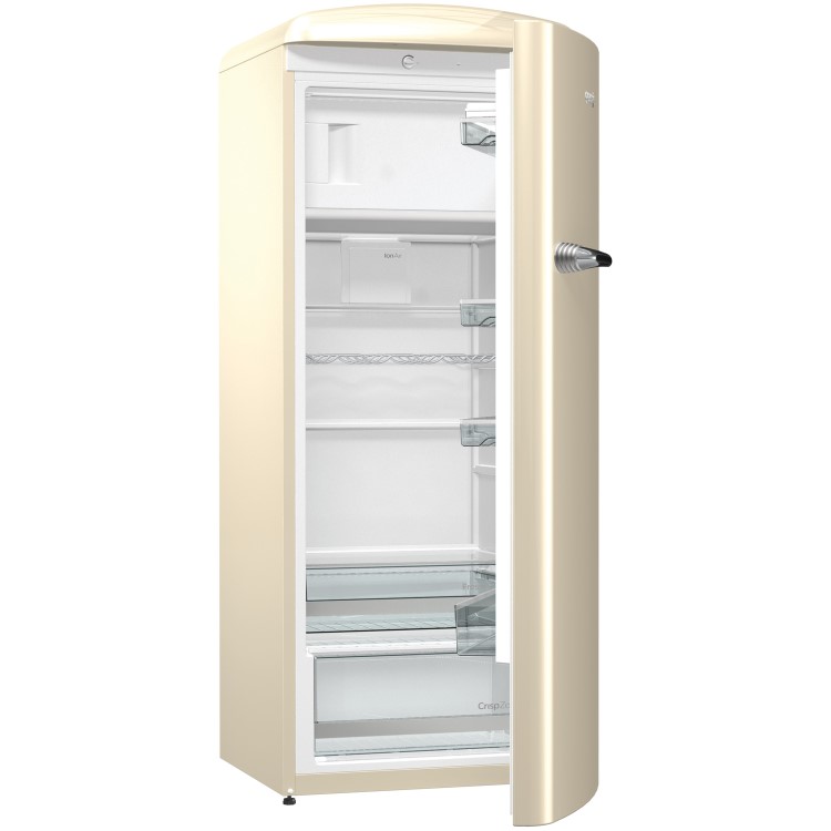 Gorenje RBO6153C Retro Style Freestanding Fridge With Icebox - Cream