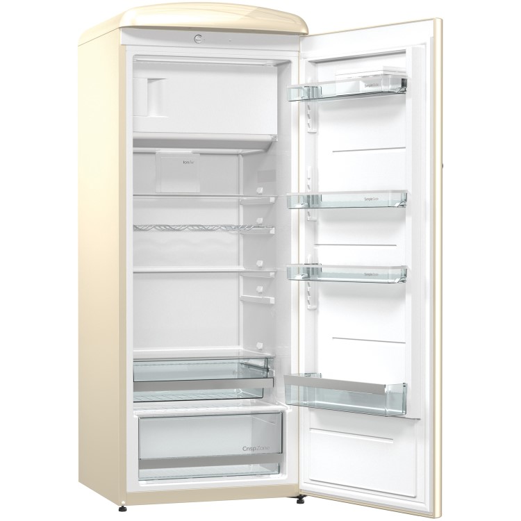 Gorenje RBO6153C Retro Style Freestanding Fridge With Icebox - Cream