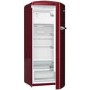 Gorenje RBO6153R 254 Litre Freestanding Larder Fridge 154cm Tall Retro Ice Box 60cm Wide - Burgundy