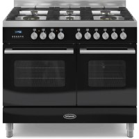 Britannia RC-10TG-DE-K Delphi Double Oven 100cm Dual Fuel Range Cooker - Black