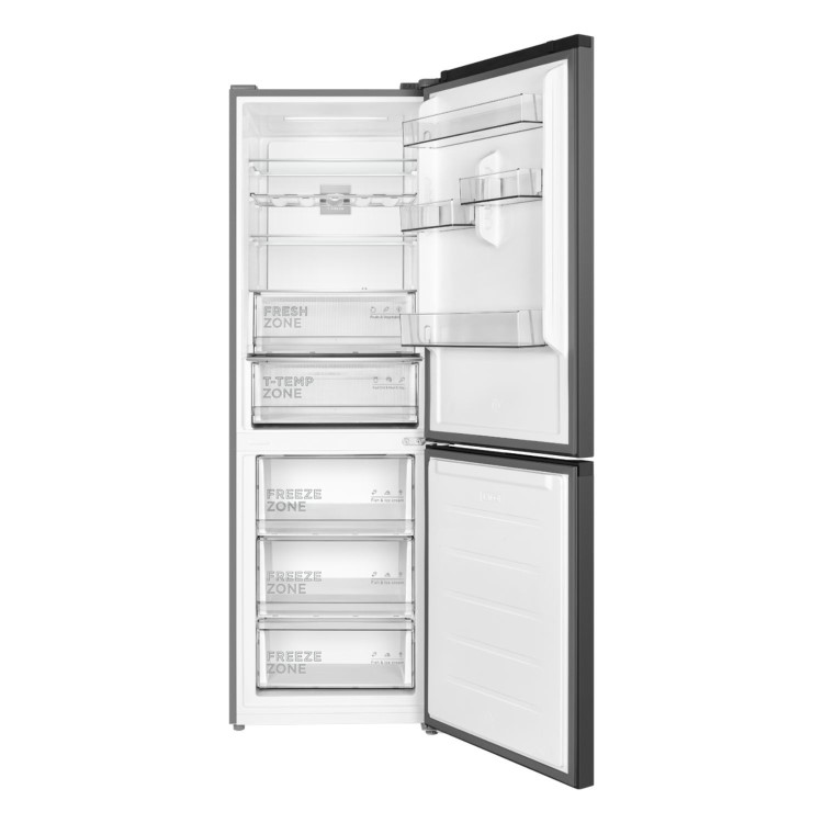 TCL 340 Litre 60/40 Freestanding Fridge Freezer - Silver