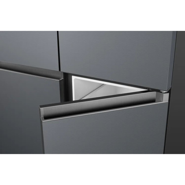 TCL Free Built In 456 Litre Four Door American Fridge Freezer - Grey