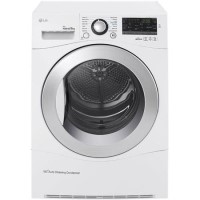 LG RC9055AP2F 9kg EcoHybrid Freestanding Heat Pump Tumble Dryer- White