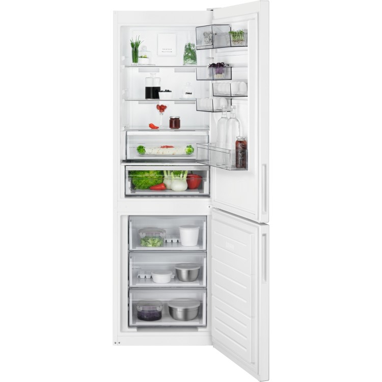 Refurbished AEG RCB632E5MW Freestanding 324 Litre 60/40 Fridge Freezer White
