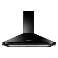 Rangemaster Classic 110cm Chimney Cooker Hood - Black & Chrome