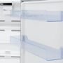 Refurbished Beko RCNA406I30XB Freestanding 362 Litre 70/30 Fridge Freezer Stainless Steel