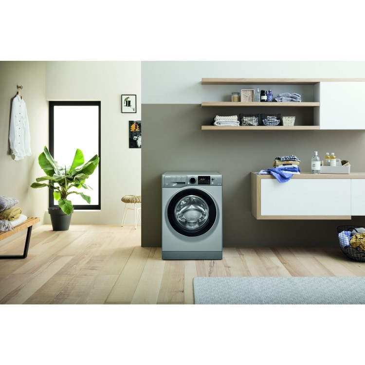 Refurbished Hotpoint Futura RDG8643GKUKN Freestanding 8/6KG 1400 Spin Washer Dryer Graphite