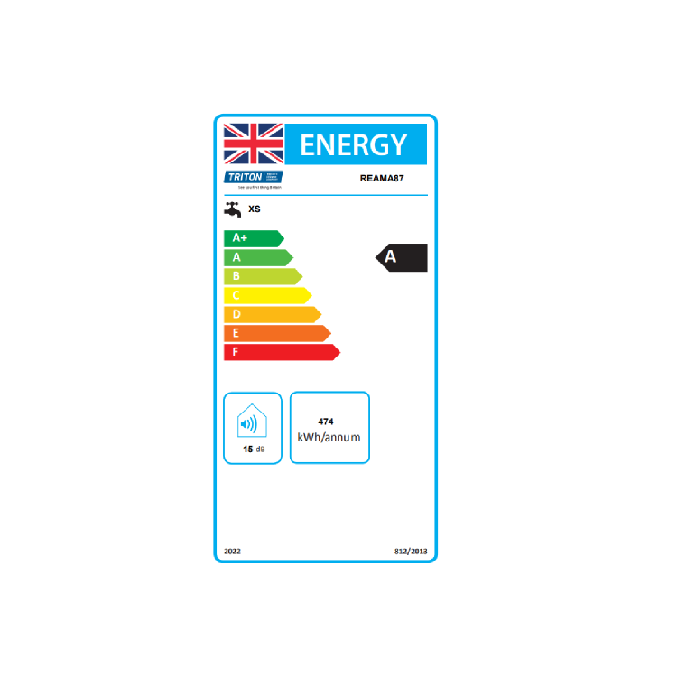 ONLY OPENED - Triton Amala Metallic 8.5kW Brushed Brass Electric Shower