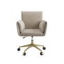 Beige Chenille Swivel Office Chair - Reed 