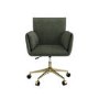Green Chenille Swivel Office Chair - Reed 