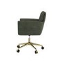 Green Chenille Swivel Office Chair - Reed 