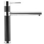 Taylor & Moore REGALBLACK Black and Chrome Single Lever Kitchen Mixer Tap