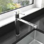 Taylor & Moore REGALBLACK Black and Chrome Single Lever Kitchen Mixer Tap