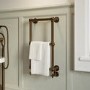 Bronze Vertical Traditional Towel Radiator 700 x 400mm - Regent