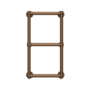 Bronze Vertical Traditional Towel Radiator 700 x 400mm - Regent