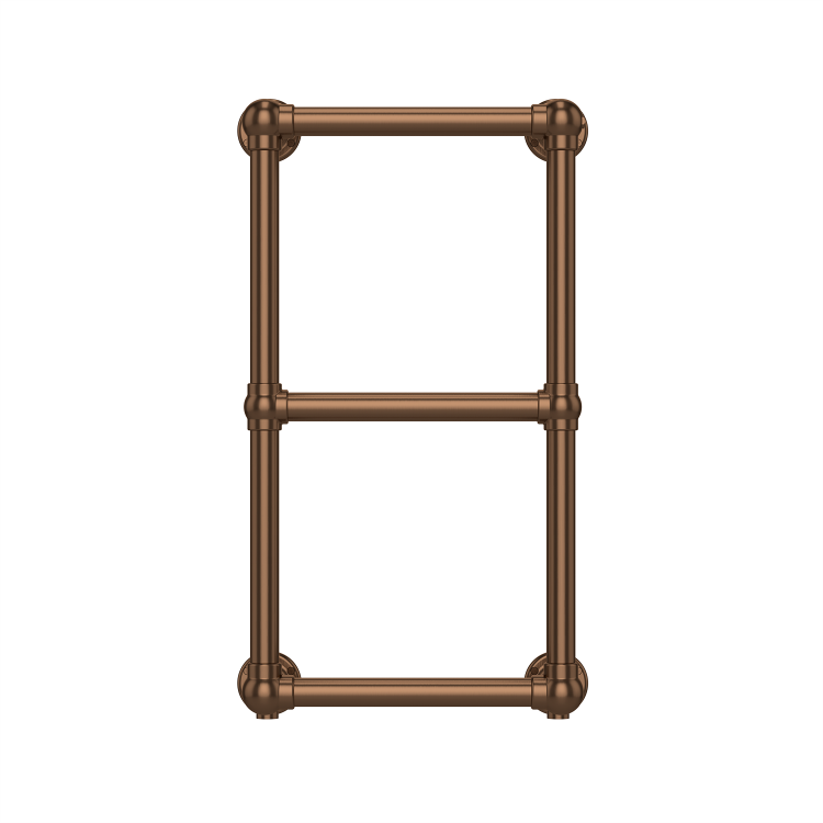 Bronze Vertical Traditional Towel Radiator 700 x 400mm - Regent