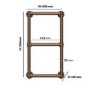 Bronze Vertical Traditional Towel Radiator 700 x 400mm - Regent