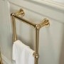 GRADE A1 - Brass Vertical Traditional Towel Radiator 700 x 400mm - Regent