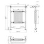 White and Bronze Traditional Column Radiator with Towel Rail 952 x 659mm - Regent