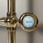 ONLY OPENED - Brass Vertical Electric Towel Radiator 1200 x 479mm - Regent