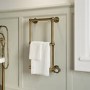 GRADE A1 - Brass Vertical Traditional Electric Towel Radiator 700 x 400mm - Regent