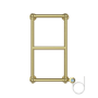 GRADE A1 - Brass Vertical Traditional Electric Towel Radiator 700 x 400mm - Regent