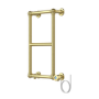 GRADE A1 - Brass Vertical Traditional Electric Towel Radiator 700 x 400mm - Regent