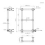 GRADE A1 - Brass Vertical Traditional Electric Towel Radiator 700 x 400mm - Regent