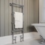 Chrome Vertical Traditional Towel Rail Radiator 1200 x 479mm - Regent