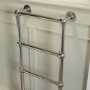 Chrome Vertical Traditional Towel Rail Radiator 1200 x 479mm - Regent