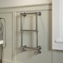 GRADE A1 - Chrome Vertical Traditional Towel Radiator 700 x 400mm - Regent
