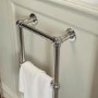 GRADE A1 - Chrome Vertical Traditional Towel Radiator 700 x 400mm - Regent
