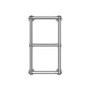 GRADE A1 - Chrome Vertical Traditional Towel Radiator 700 x 400mm - Regent