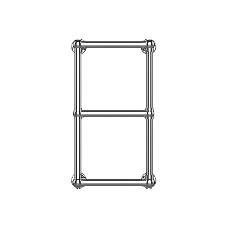 GRADE A1 - Chrome Vertical Traditional Towel Radiator 700 x 400mm - Regent