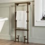 GRADE A1 - Bronze Vertical Traditional Towel Radiator 1200 x 479mm – Regent
