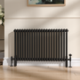 Reggio Black Two Column Traditional Radiator Feet
