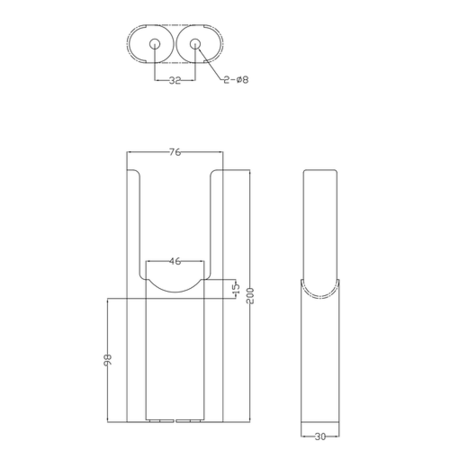 Reggio Anthracite Two Column Traditional Radiator Feet