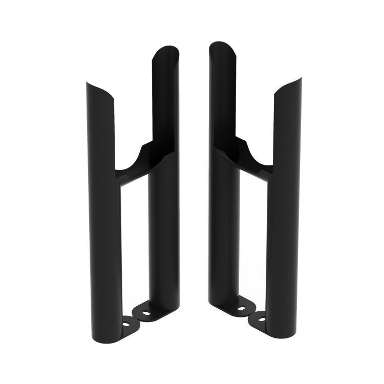 Reggio Black Three Column Traditional Radiator Feet