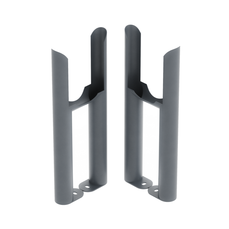 Reggio Anthracite Three Column Traditional Radiator Feet