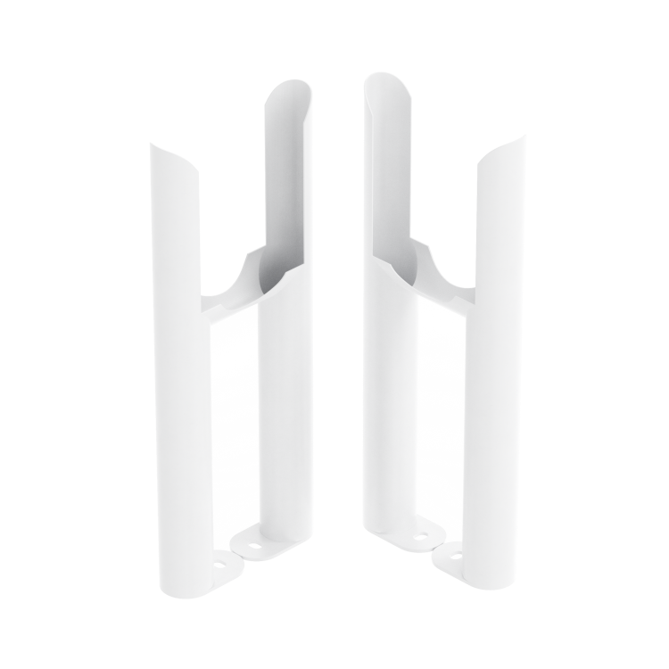 Reggio White Three Column Traditional Radiator Feet